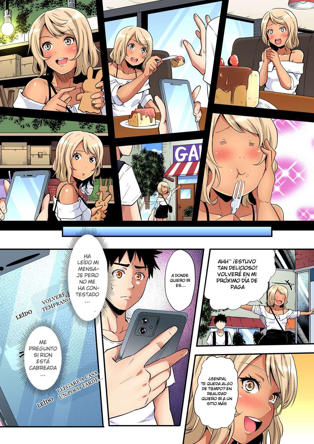 Técnicas sexuales con una mamá gyaru Capítulo 66 - Página 8