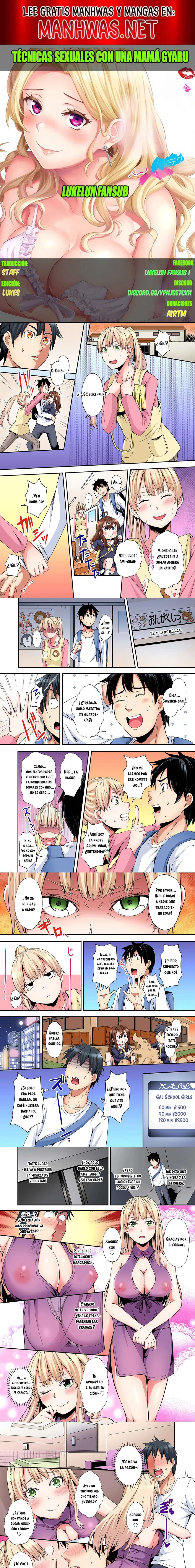 Técnicas sexuales con una mamá gyaru Capítulo 90 - Página 1