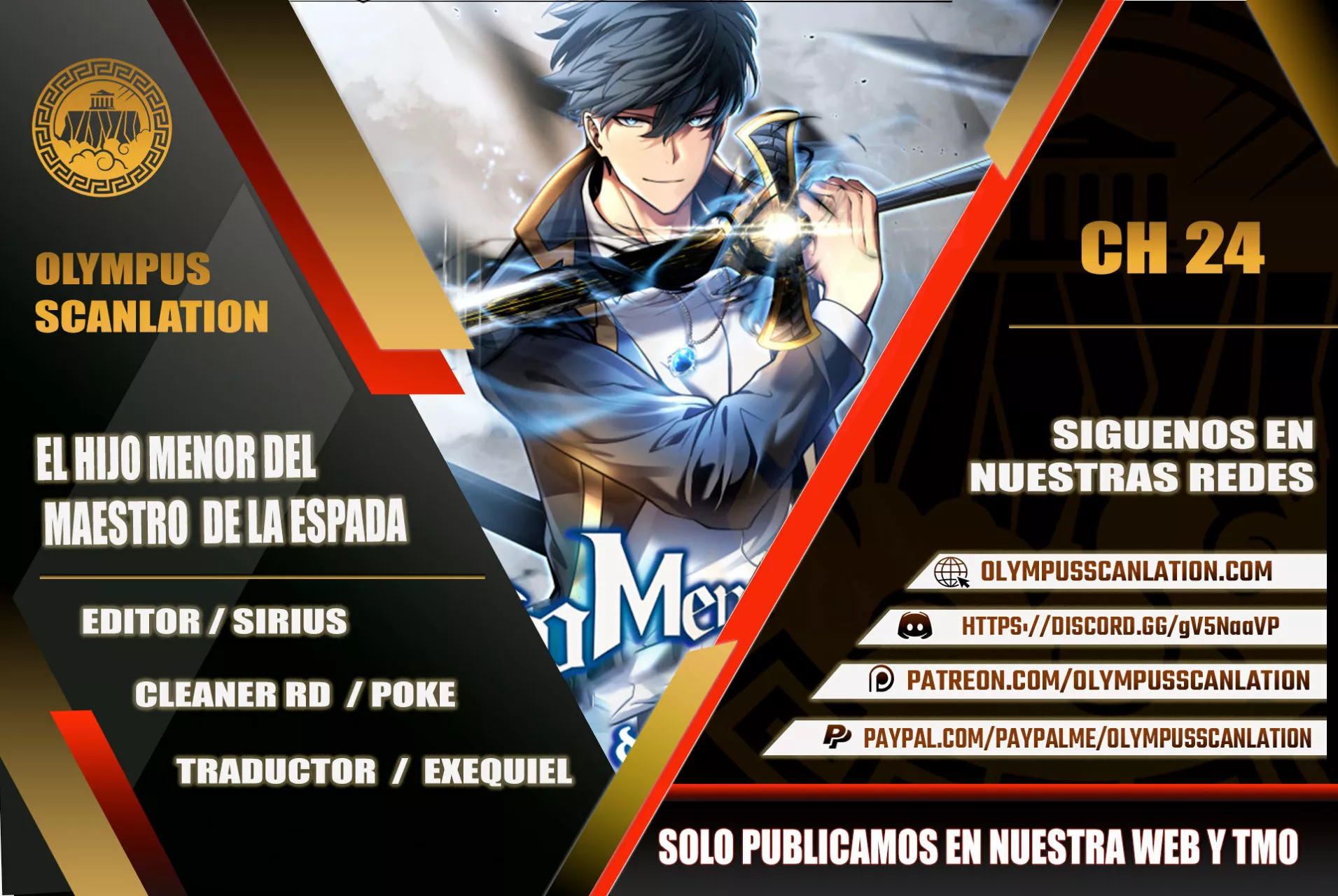El hijo menor del maestro de la espada Capítulo 24 - Página 1