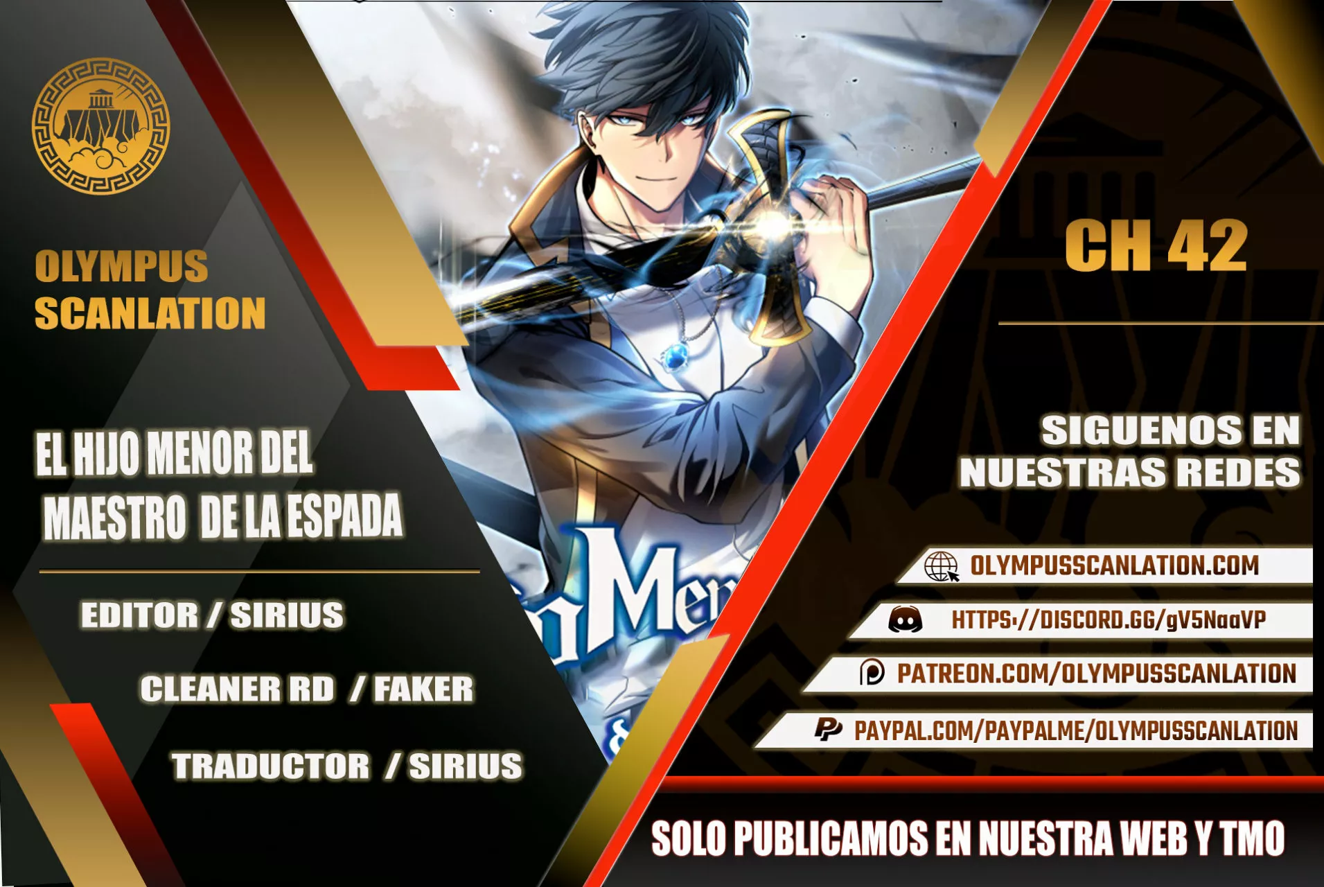 El hijo menor del maestro de la espada Capítulo 42 - Página 1
