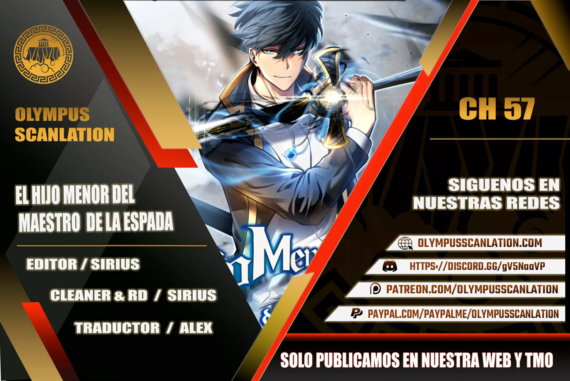 El hijo menor del maestro de la espada Capítulo 57 - Página 1