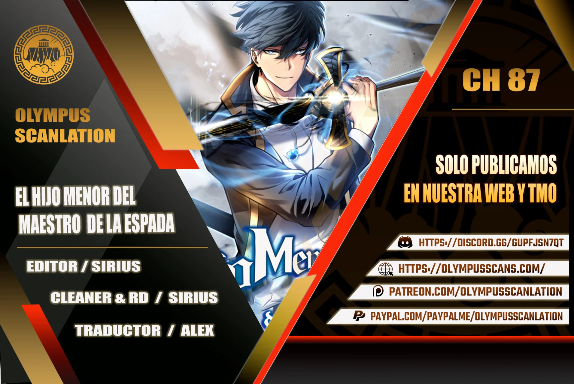 El hijo menor del maestro de la espada Capítulo 87 - Página 1