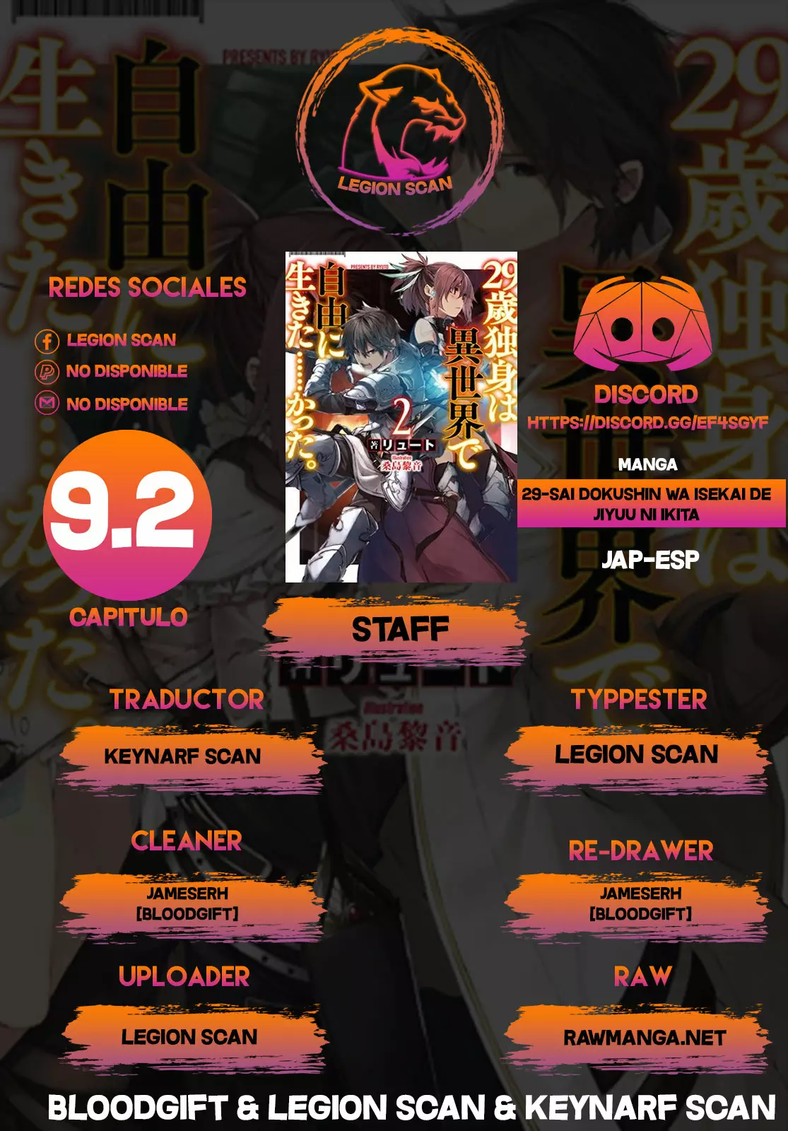 29-sai Dokushin wa Isekai de Jiyuu ni Ikita……katta. Capítulo 9.2 - Página 1